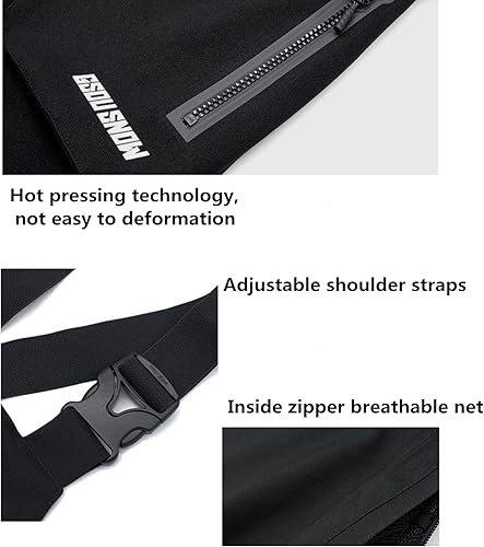 Miniatura 5 de GSOU SNOW Pantalones de esquí para hombre, overol con peto de nieve, impermeable, resistente al viento, aislado, correa ajustable, invierno cálido