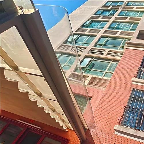 Miniatura 4 de Toldo para puerta de patio, toldo de policarbonato para ventana, cubierta de refugio de lluvia transparente, protección para techo