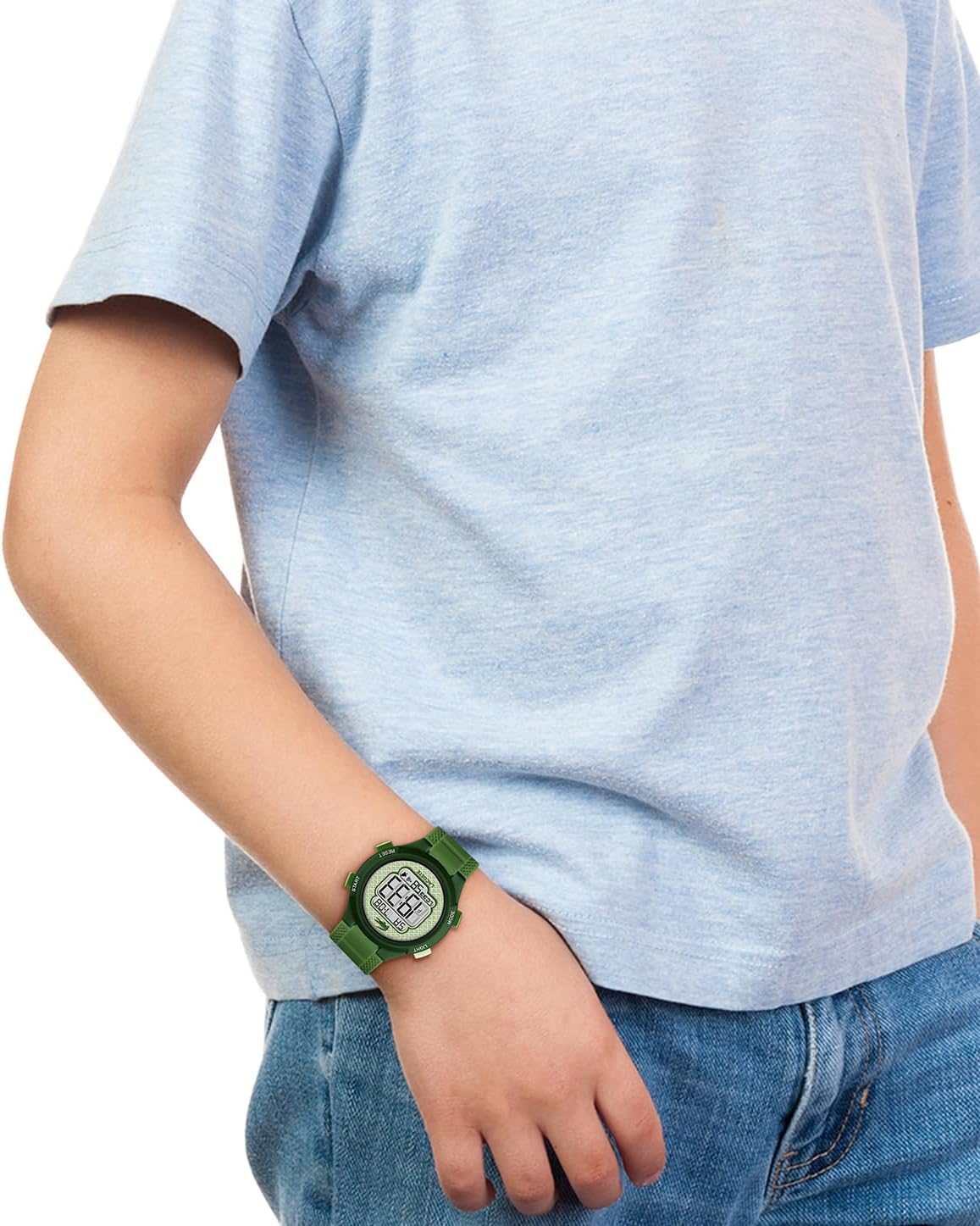 Lacoste LC33 Kids and Teens Digital Watch - 34mm Case, Digital Display with Day/Date, Alarm, Stopwatch, Countdown Timer and Backlight, Fun and Modern Design