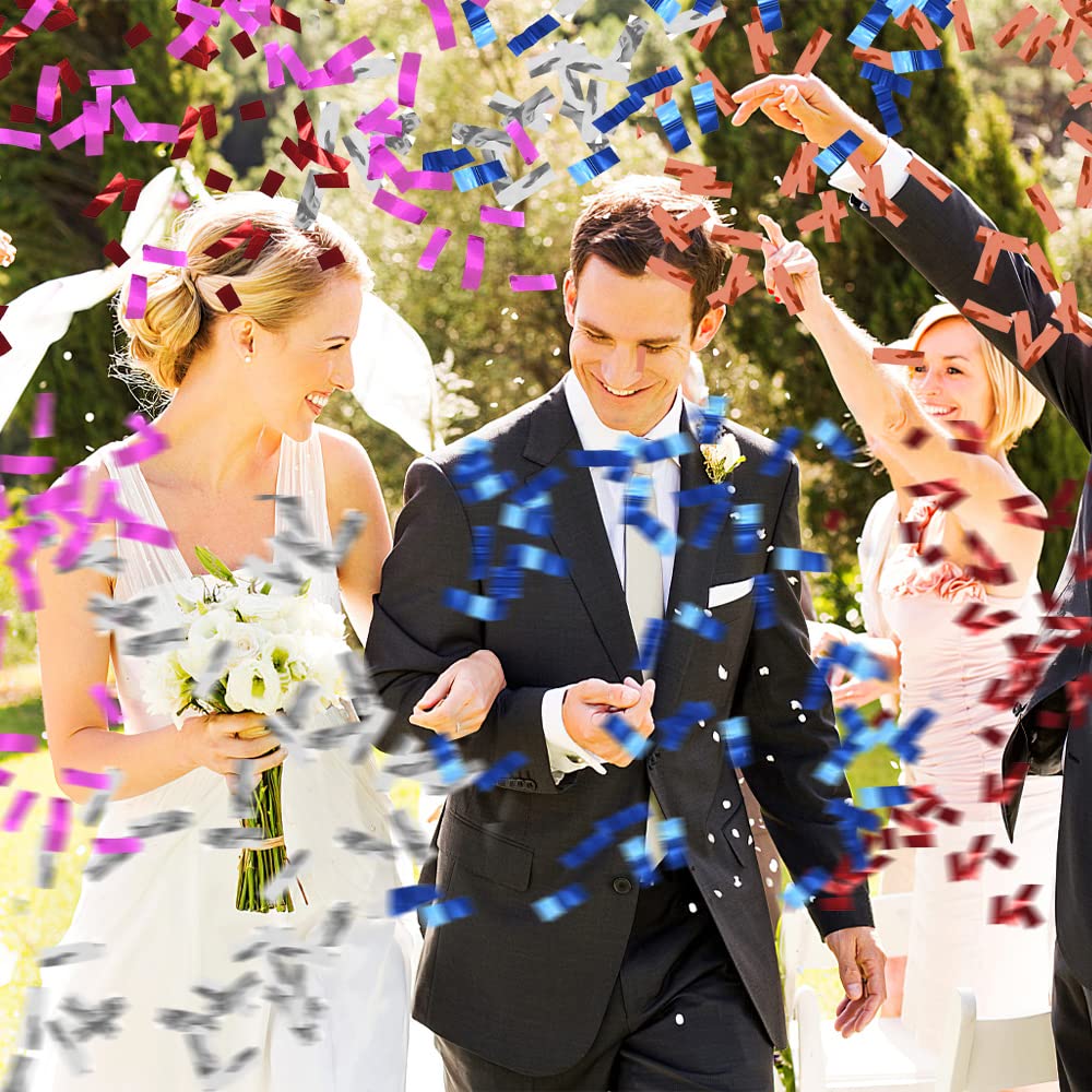 Cannoni Coriandoli XiXiRan - 4 Pezzi, Biodegradabili, Per Feste E Matrimoni - Foto 6