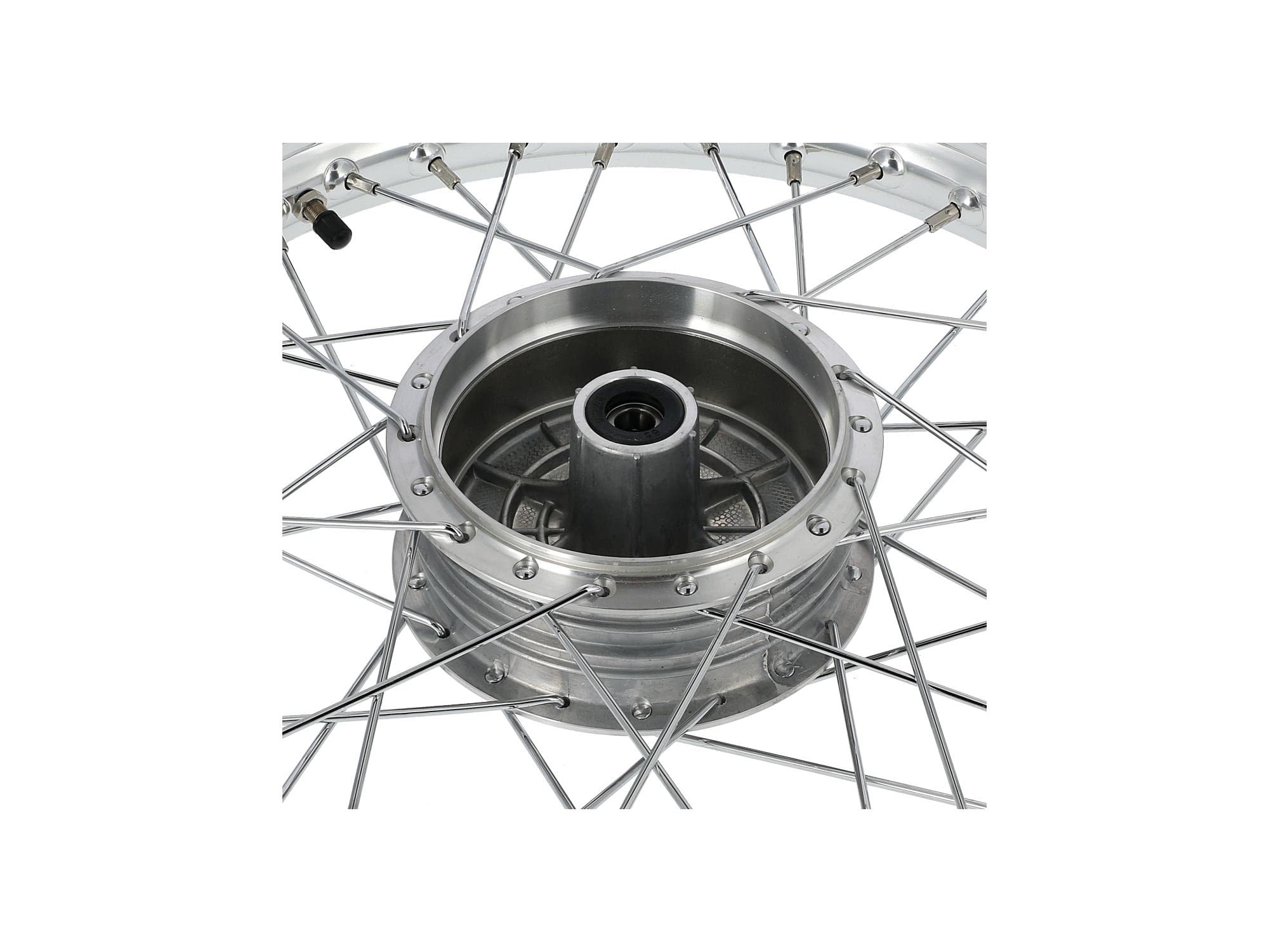 MZA Set: 2 Kompletträder 1,6x16"" Alufelge + Chromspeichen + Reifen Heidenau K36/1
