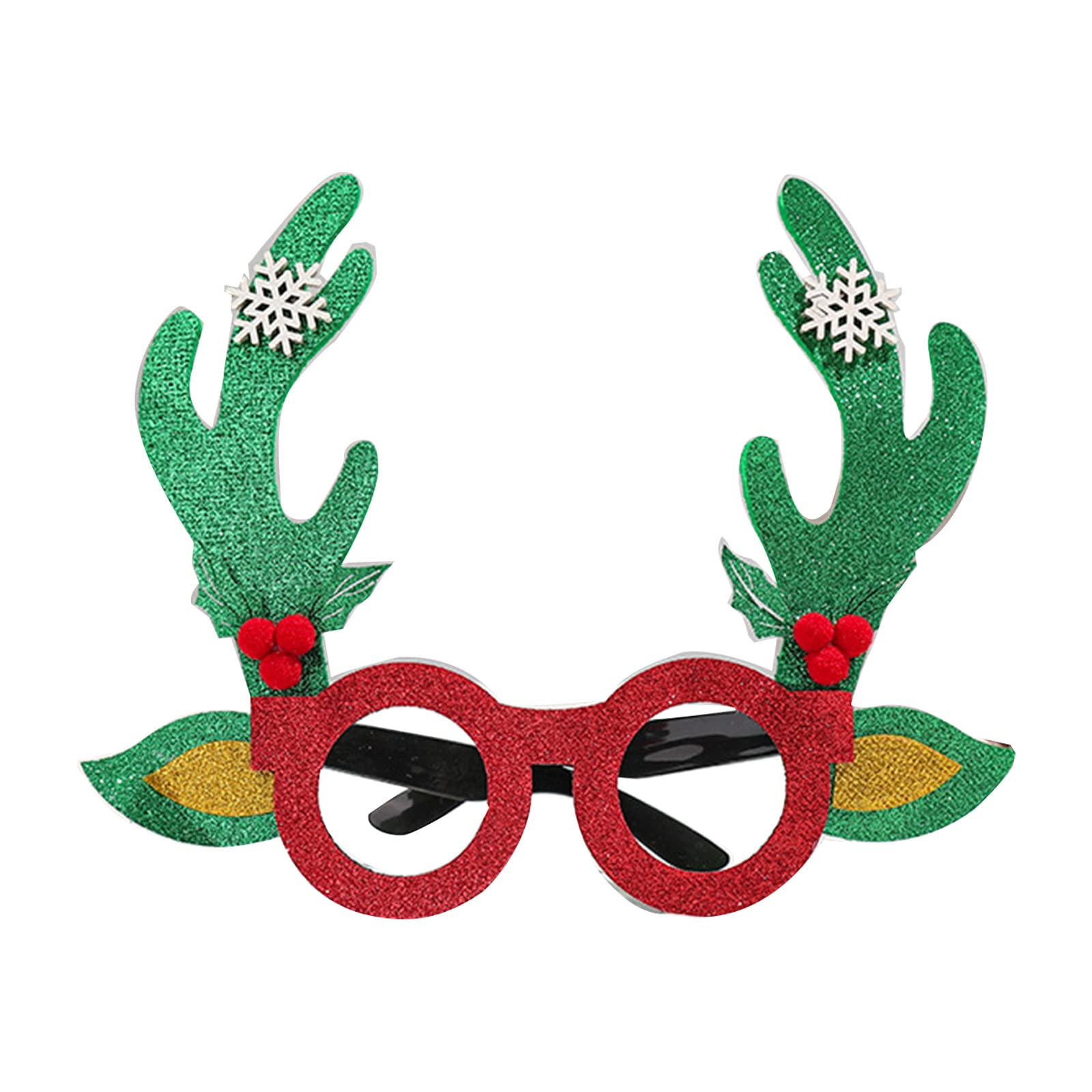Kalttoy Cartoon Red Christmas Hairband Antlers Headband Merry Christmas Headpieces Glasses Frame Adult Kids Gifts Noel Toy Antler Hair Hoop