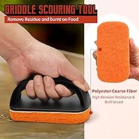 Vista 4 de Kit de limpieza de plancha para accesorios de plancha Blackstone - Kit de limpieza de plancha de 12 piezas - Juego de limpiador de parrilla