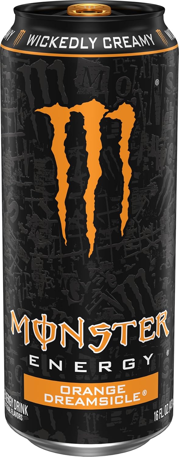 Monster Energy Orange Dreamsicle, Energy Drink, 16 Ounce (Pack of 15)