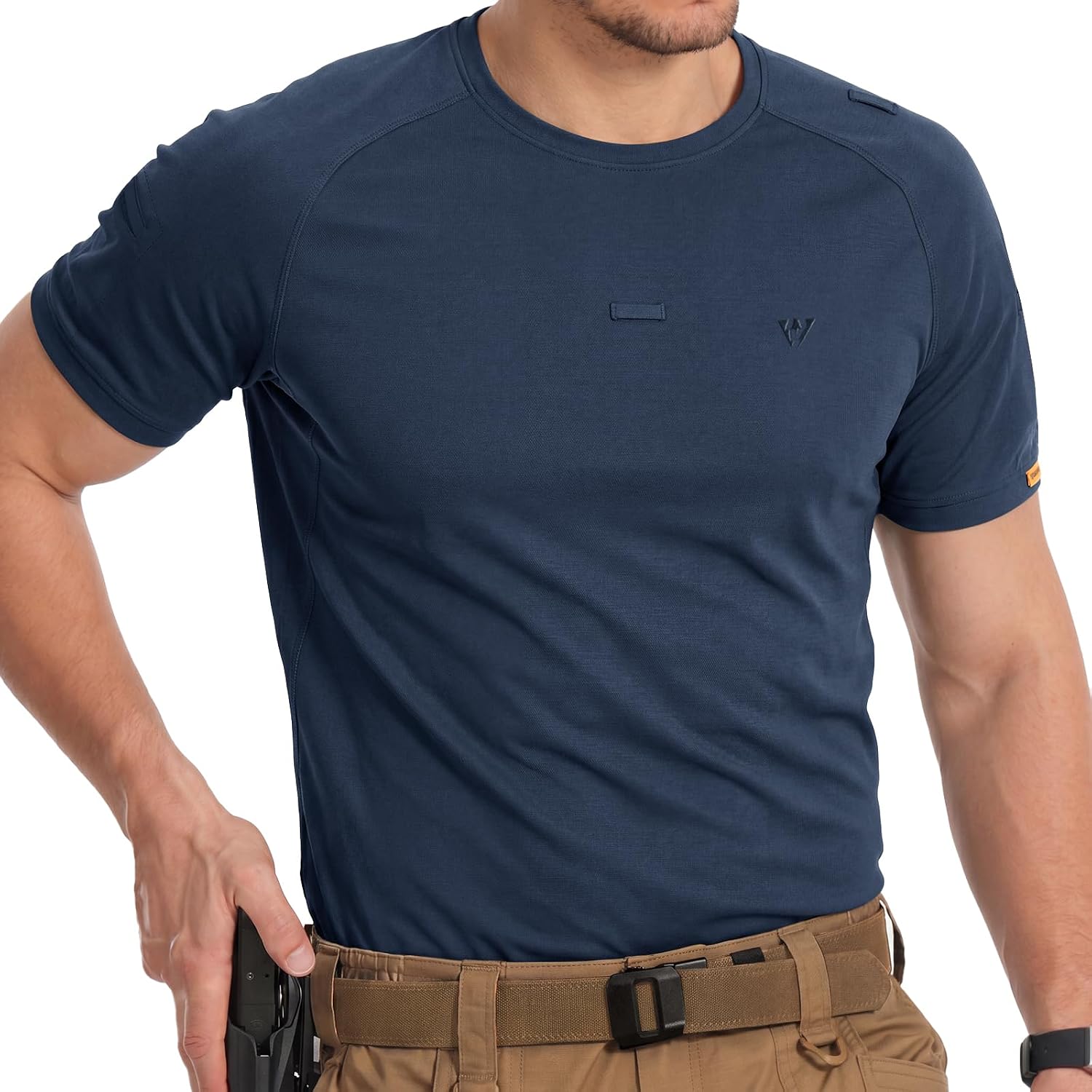 IDOGEAR Men's Short Sleeve Tactical Shirts, Quick Dry T-Shirt Moisture Wicking Shirts for Men