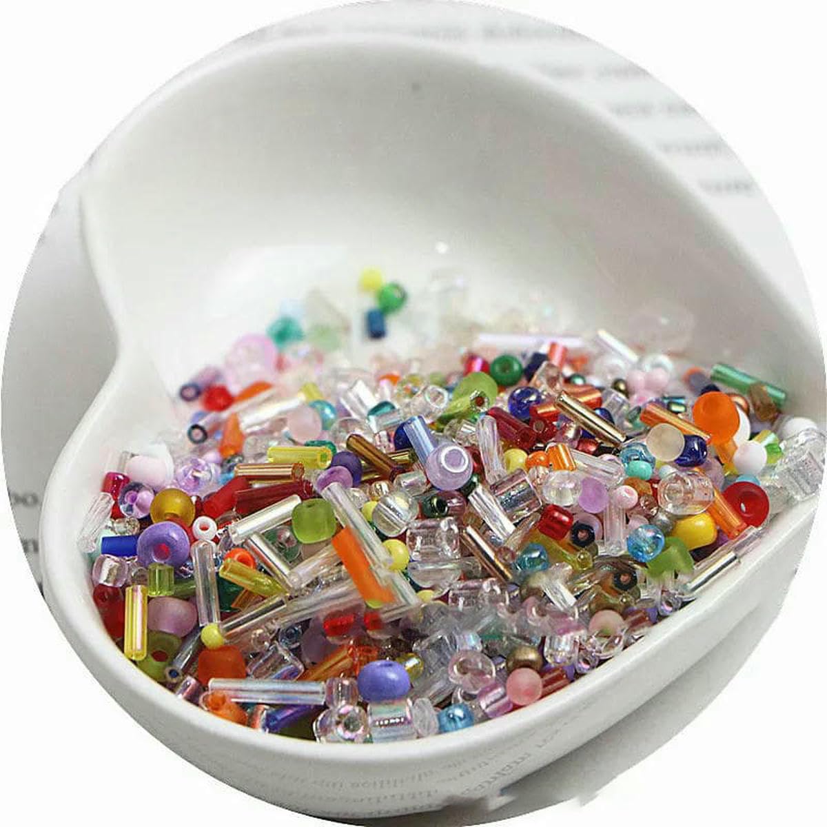 Kit de fabricación de pulseras, cuentas de tubo de corneta de cristal, cuentas espaciadoras, materiales de cuentas sueltas para pulseras y collares hechos a mano, serie de polvo amarillo de 10 gramos