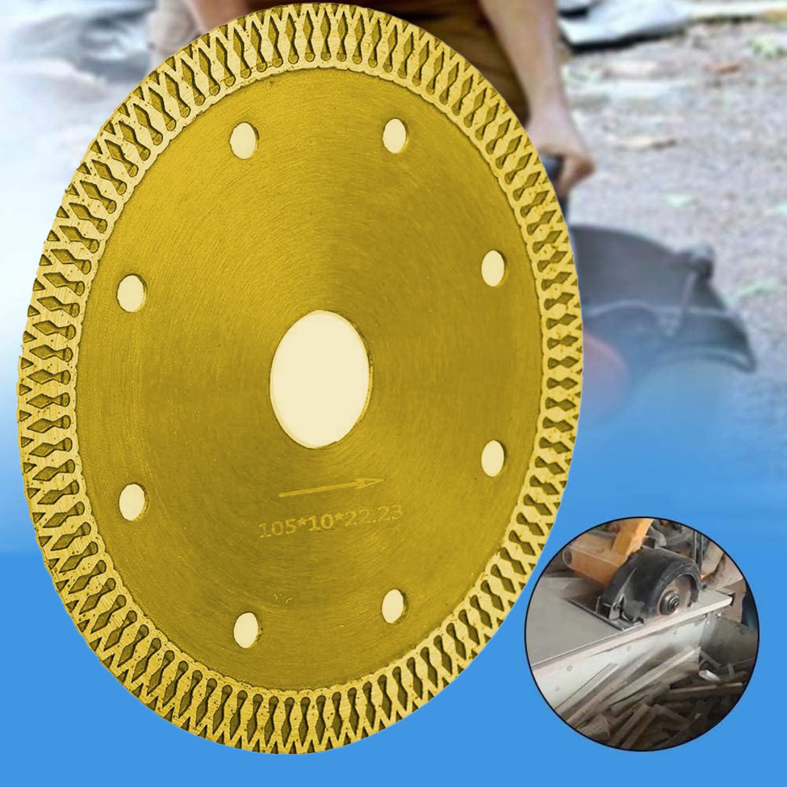 LYVQZPWLRDiamentowa płyta cięcia, Diamentowa tarcza tnąca Tarcza tnąca Ceramiczna zmiana średnicy Pierścień Narzędzia tnące Diamentowe narzędzie oscylacyjne Ultracienkie stolarskie, 4 cale(4.5inch)