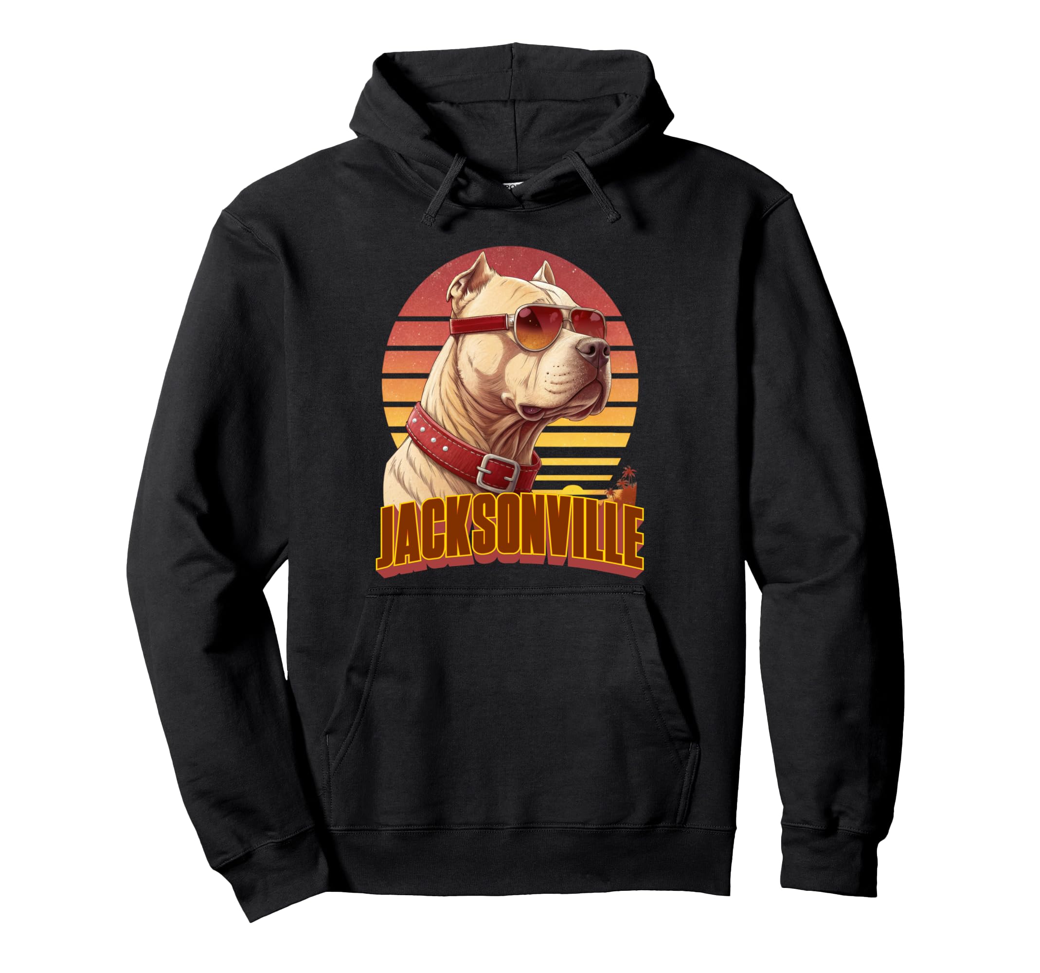 Jacksonville Unlimited Dog Pullover Hoodie, Black