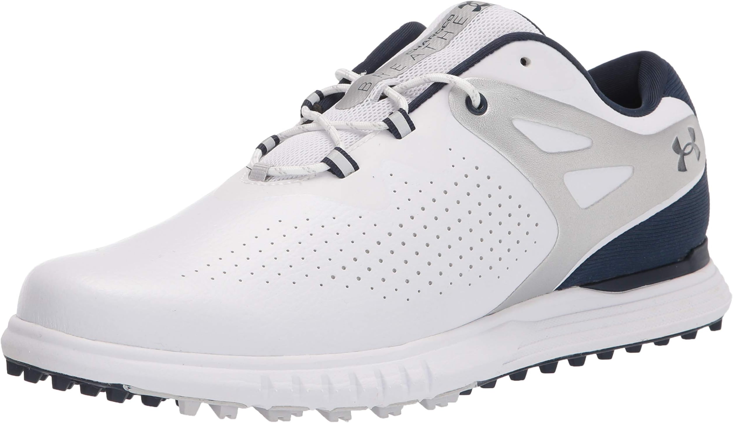 Women's Ua Charged Breathe Spikeless Golf Shoes Moulded Rubber Cleats