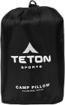 TETON Sports Camp Pillow; Perfect Anytime You Travel; Camping, Backpacking, Airplanes, and Road Trips; You Can Take It Anywhere and it’s Washable