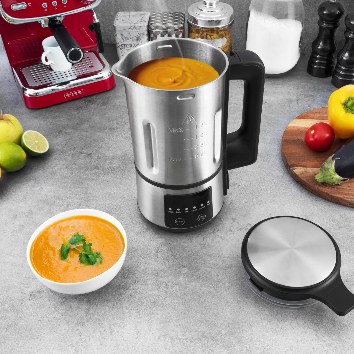 Blender Chauffant Et Soup Maker Inox Creamix Kitchencook