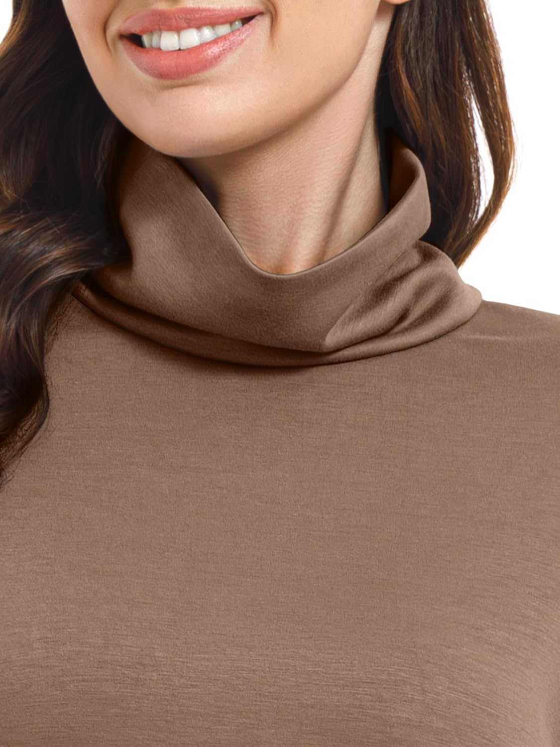 Casly Lamiit Women's 2 Piece Skirt Set Turtleneck Tops Long Skirt Matching Outfits with Pockets Fall Loungewear - Image 4