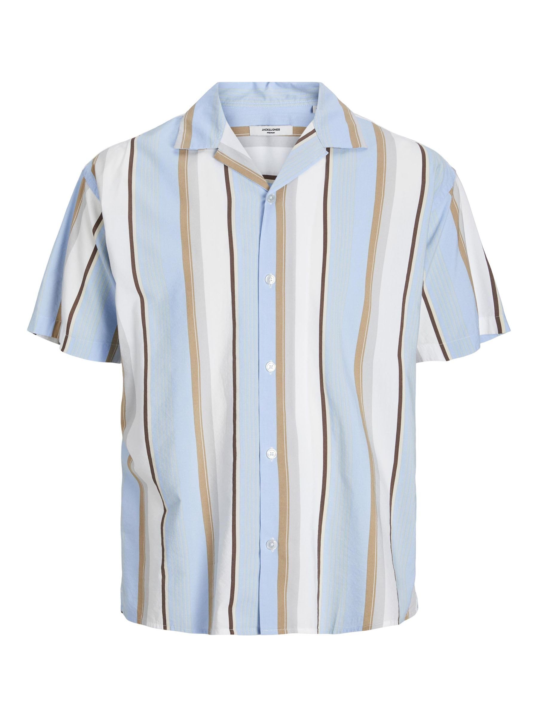 JACK & JONES Men's Jprblapalma Resort Shirt S/S Sn Short Sleeve Shirt
