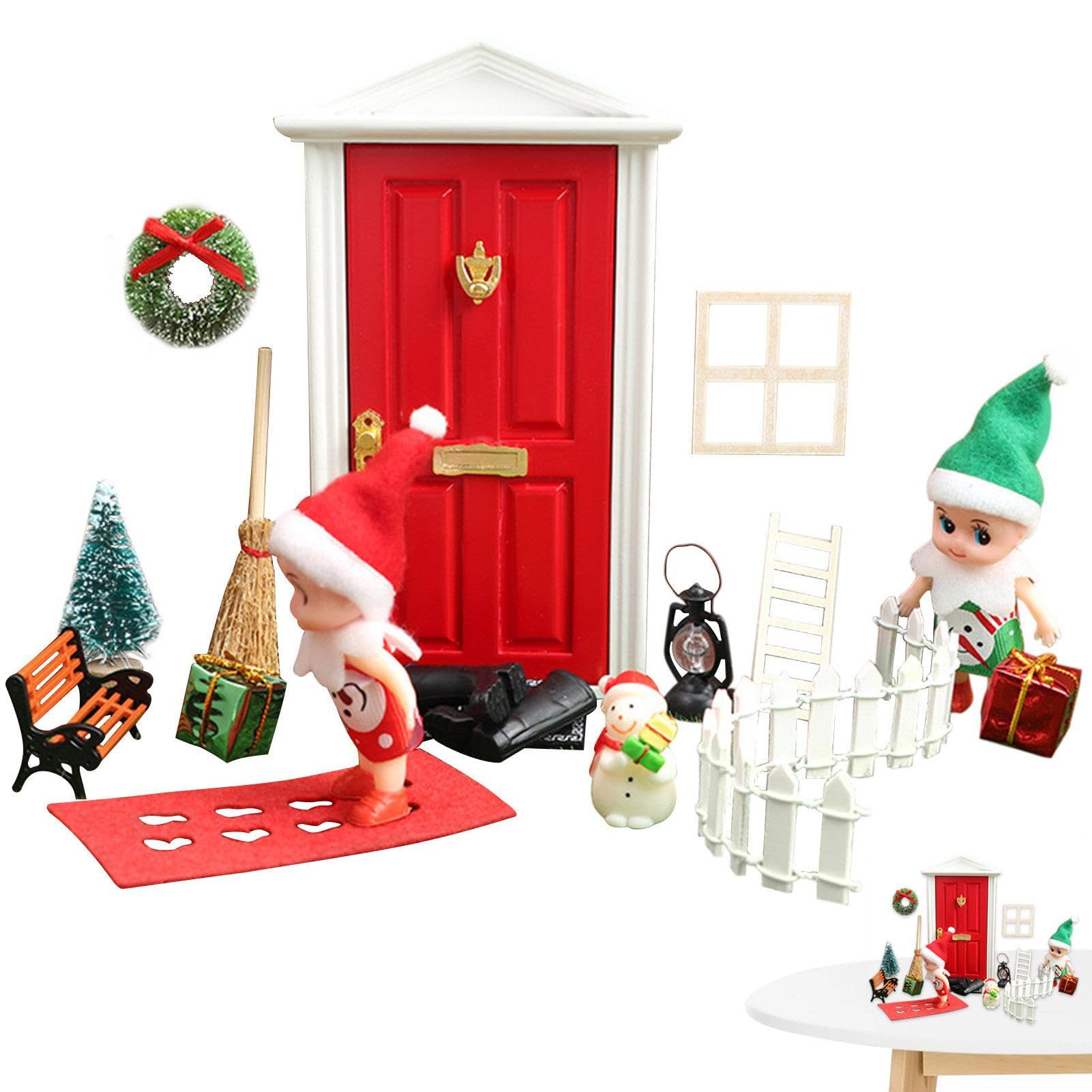 ZORQ 5 decorazioni natalizie in miniatura, kit fai da te in legno fai da te, kit fai da te in miniatura per cortile, casa, camera da letto, feste | te, kit fai da te in miniatura per cortile, casa, camera da , feste