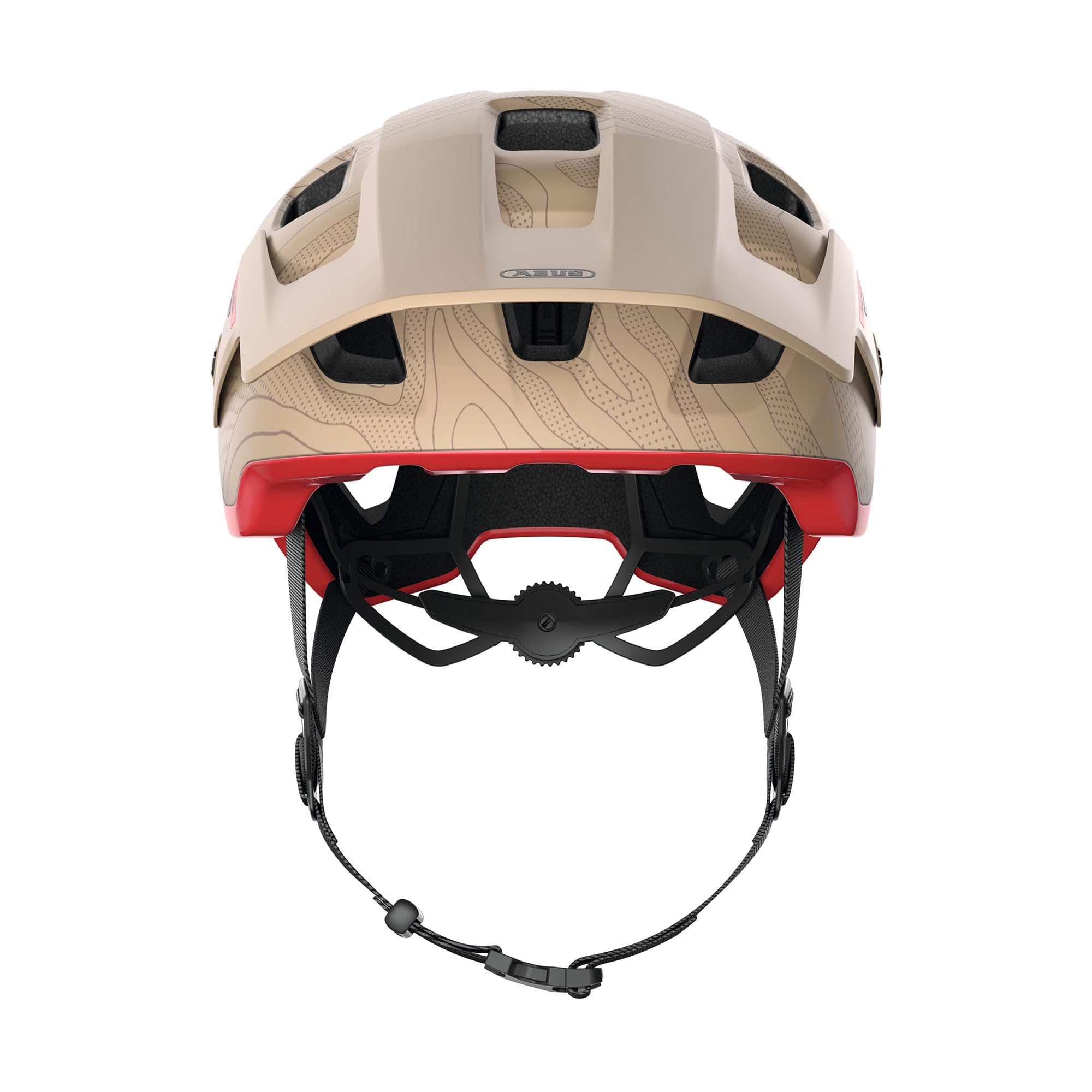 ABUS MoDrop Casco MTB, casco da bicicletta robusto con buona ventilazione per mountain bike, vestibilità personalizzata, per donna e uomo Beige (dusky camel) S (51-55 cm​)