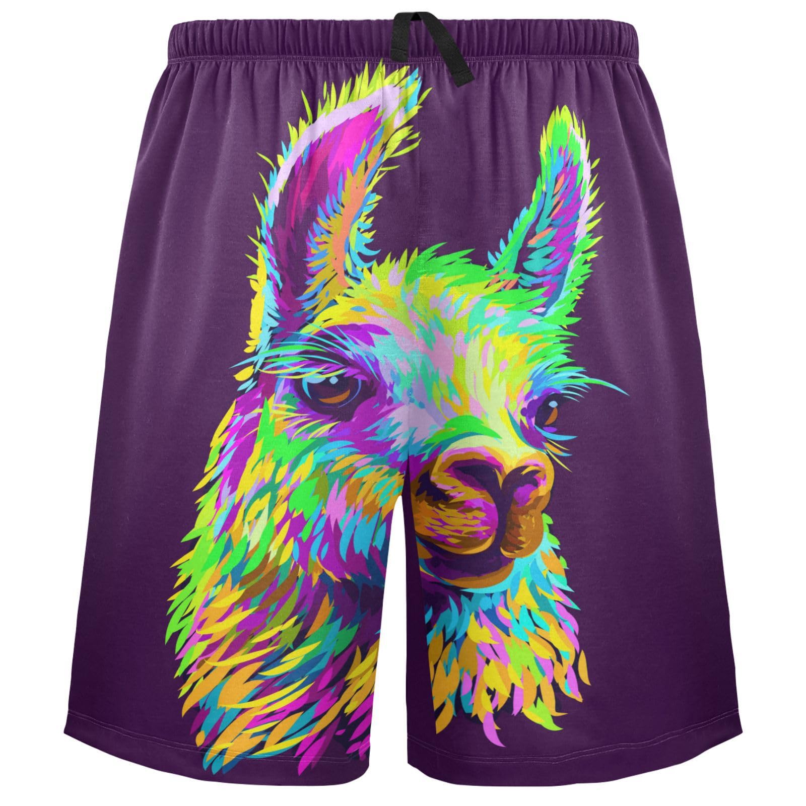 Men's Pajama Shorts Summer Pattern Soft Sleep Shorts for Men Pjs Bottoms pants with Pockets-image-39