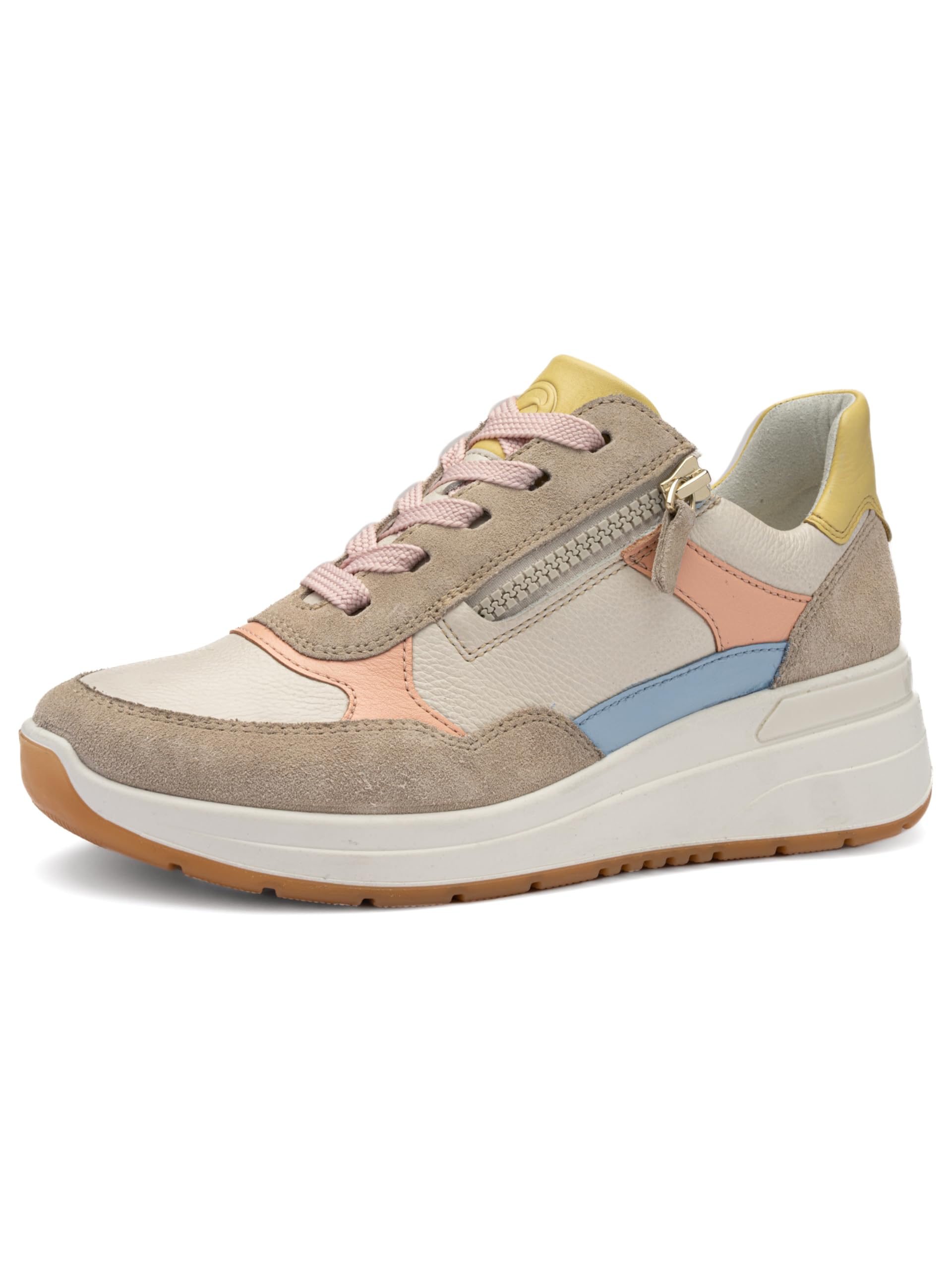 ARA Women's Garda Trainers, Beach Cream Apricot Cielo Vanilla, 40 EU Weit