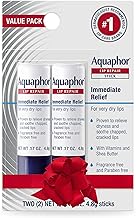 Aquaphor Lip Repair Stick - Soothes Dry and Chapped Lips - 2 Sticks