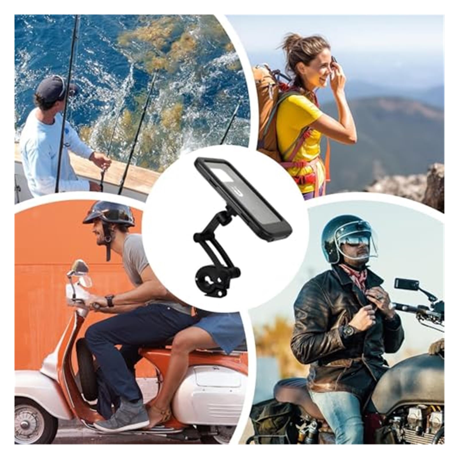 GPS Support Support Téléphone Moto pour Vélo Étanche Anti-Choc pour Électrique pour Guidon Support GPS