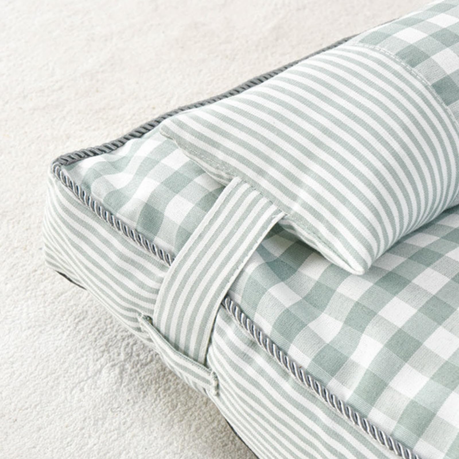 champracer Hundebett waschbar mit abnehmbarem Kissen Hundekissen Flauschig mit rutschfeste Unterseite weiche Hundehütte für kleine mittelgroße Hunde und Katzen (Rot,L-100 * 68cm)