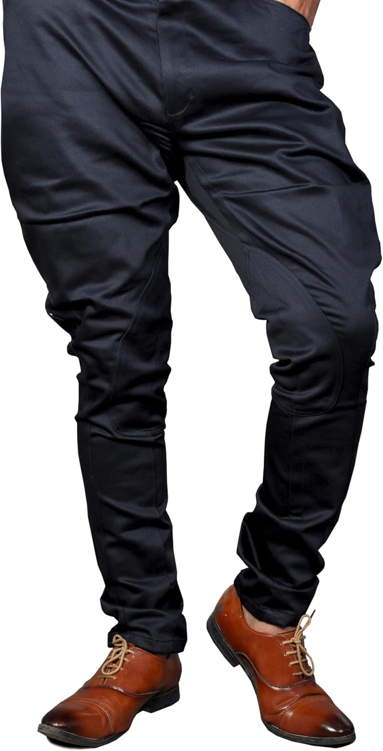 Cotton Lycra Stretch Airship Jodhpurs Breeches Kneepatch Polo Pants Cosplay Costume Equestrian Horse Riding Viking Trouser