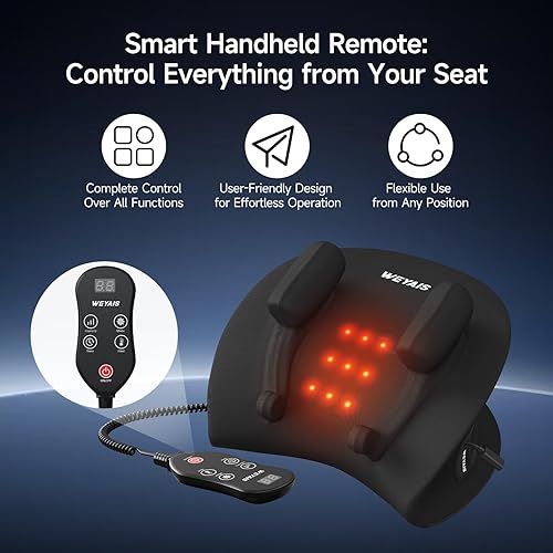 Miniatura 5 de Masajeador de cuello 2025, relajante de cuello y hombros con calor, 3 modos y fuerzas, masajeador de cuello para aliviar el dolor de tejido