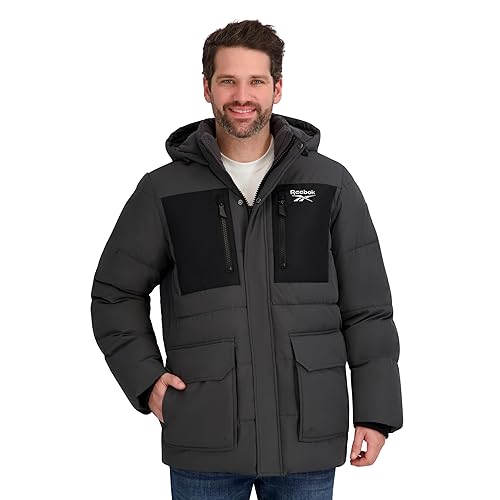 Reebok Men's Puffer Parka Heavyweight Jacket