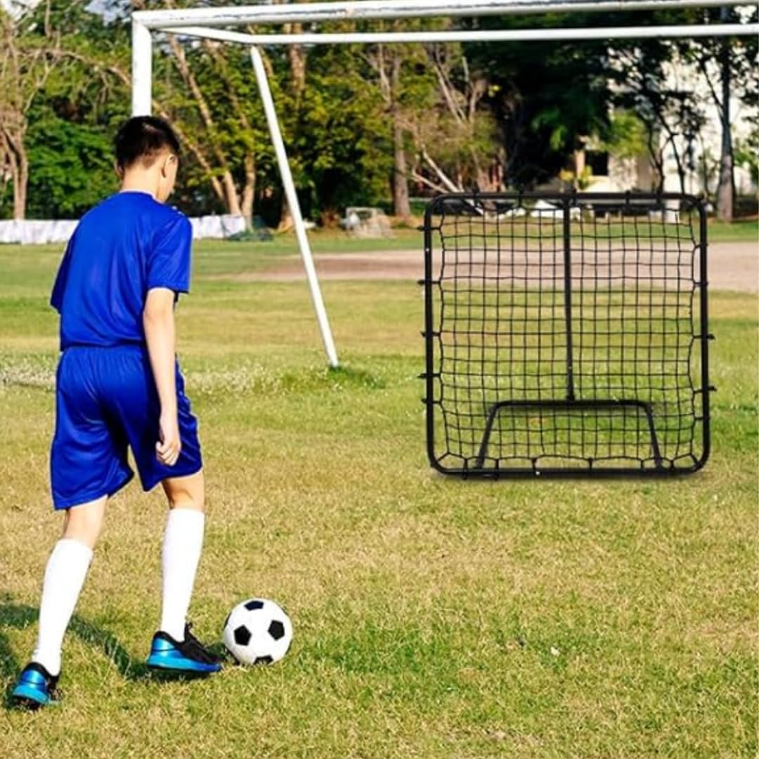 Dr. Sport Rebounder para fútbol, 120 x 120 cm, ajustable y plegable, reboteador para voleibol, balonmano y baloncesto, deportes