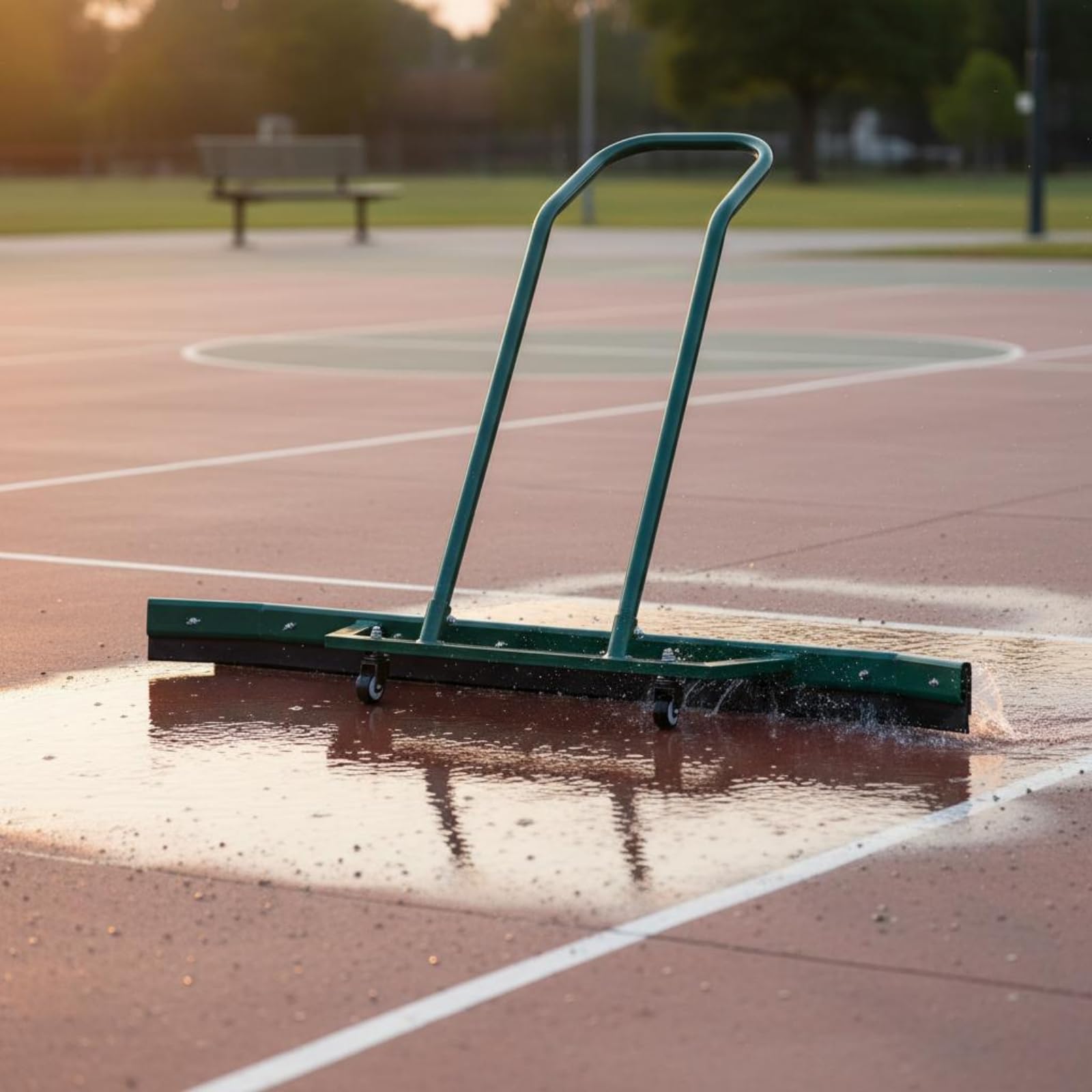 rockible Empujador de Agua de Aluminio Limpiador Superficie Deportiva Diseño Multifunción Limpieza Exterior para Cancha