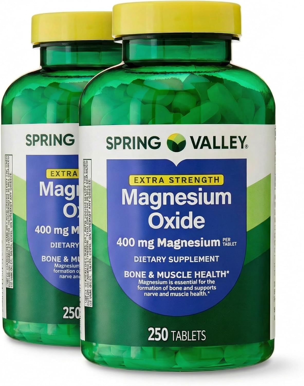 Magnesium 400mg – 250 Tablets, High Potency Magnesium Supplement, Daily Magnesium Tablets for Bone, Nerve, Muscle and Heart Support (Pack of 1)