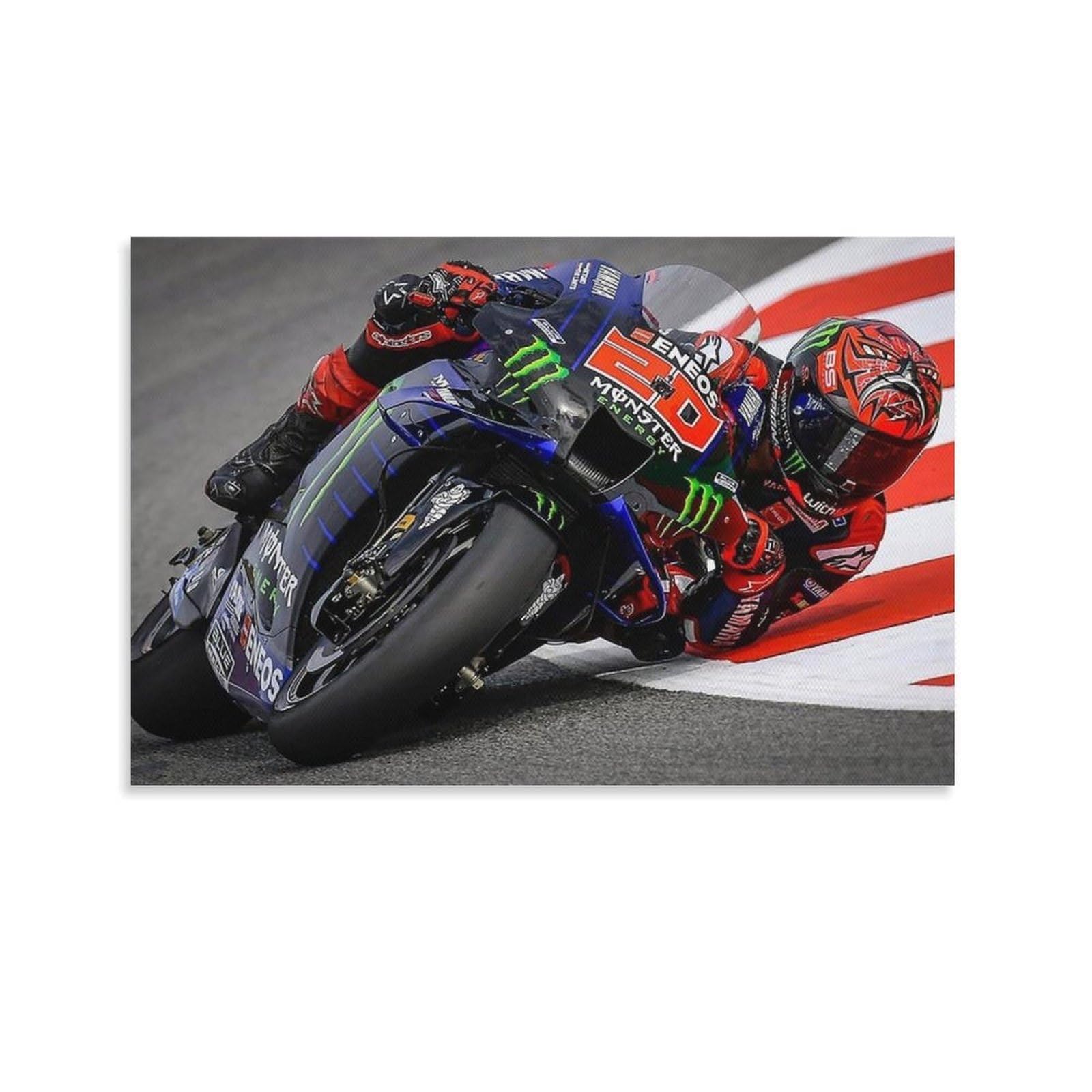 FCOIN Fabio Quartararo Canvas Poster Artworks Canvas Poster Wall Art Prints Home Modern Decor 08x12inch(20x30cm)