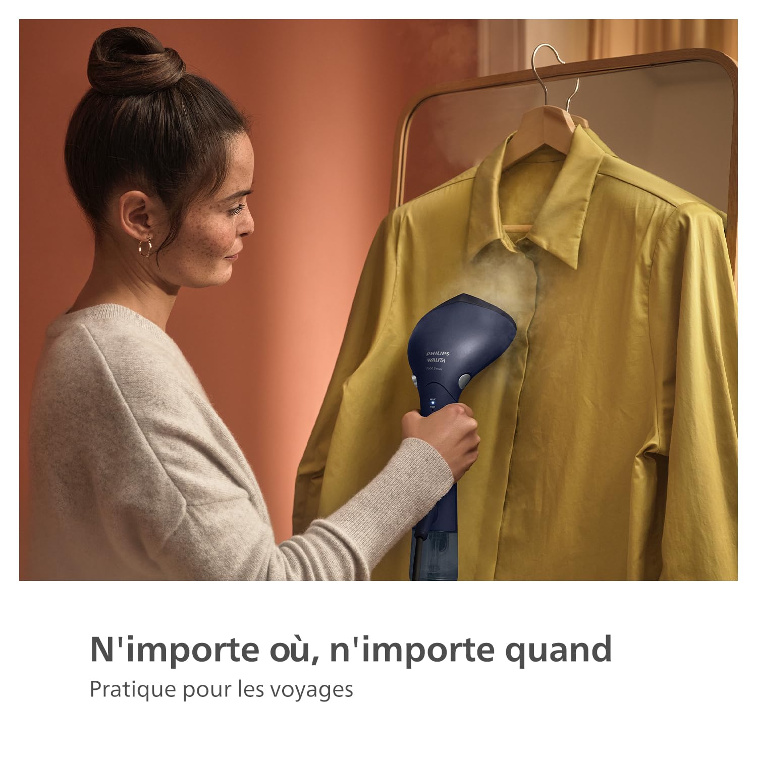 Image secondaire de Philips Défroisseur à Main 7000 - Steamer 1500W avec Technologie OptimalTEMP