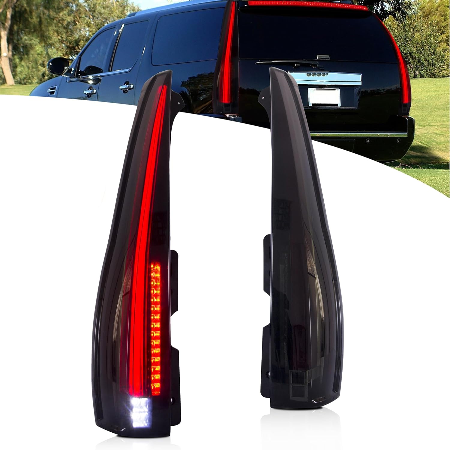 VLAND Rear Tail Light Assembly for Cadillac Escalade 3rd Gen (2007–2014) Pair