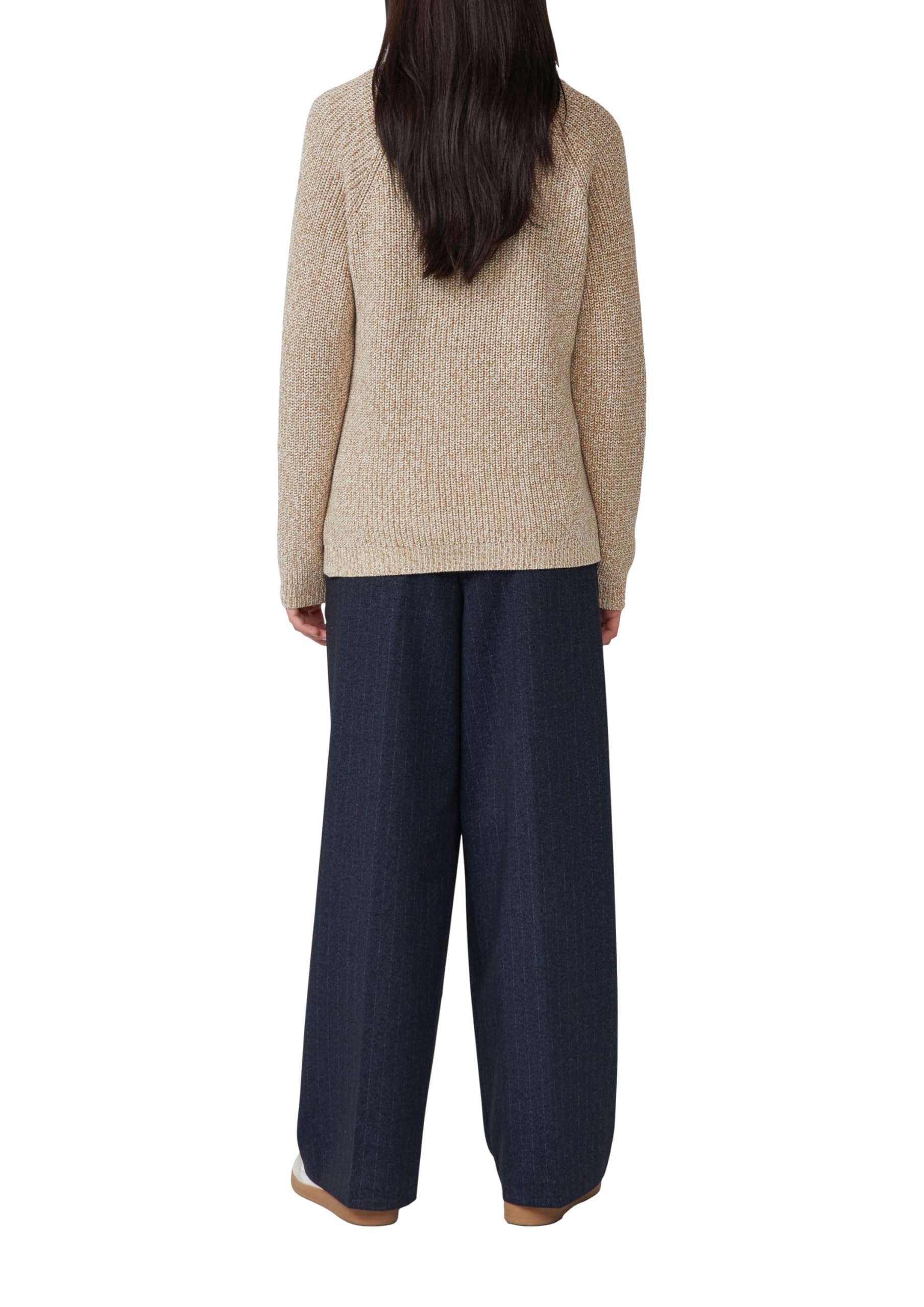s.Oliver Strickpullover mit V-Ausschnitt und Raglanärmeln