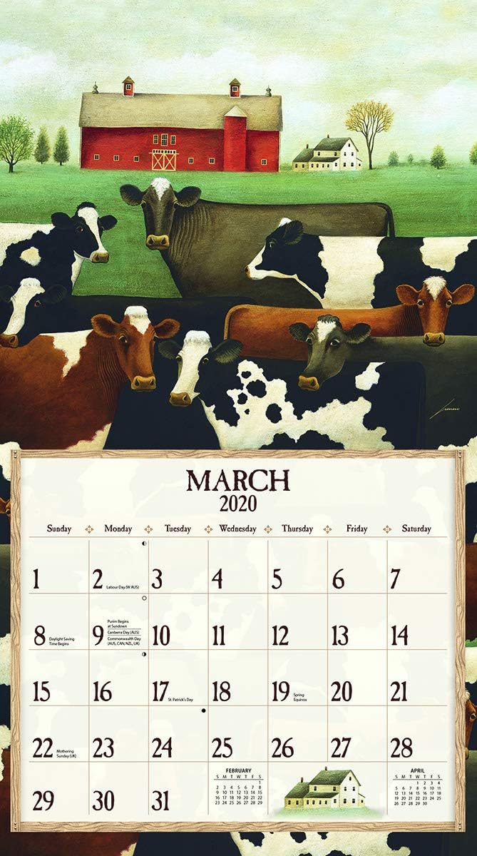 LANG Cows Cows Cows 2020 Wall Calendar (20991001909)