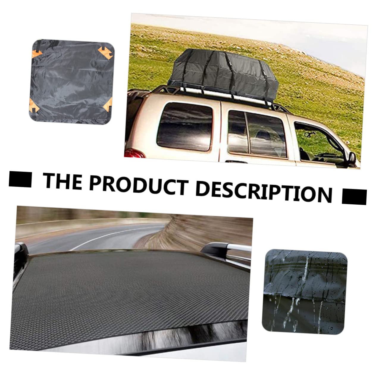 STOBAZA 1Pc Car Roof Bag Cargo Carrier for and Transport Durable Luggage Bag with Design for All Vehicle Types