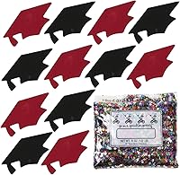 Vista 114 de Confeti Grad Cap Negro, Púrpura Combo - 2 bolsas de media onza (1 oz) (8400/8412)