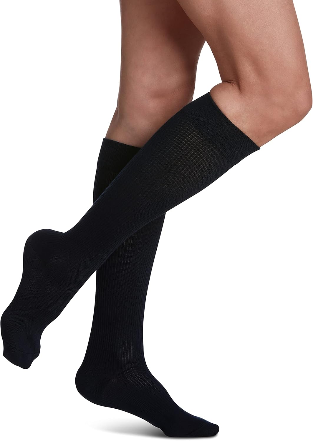 SIGVARIS Women's Casual Cotton 146 - Calf High Medical Compression Socks - 15-20mmHg