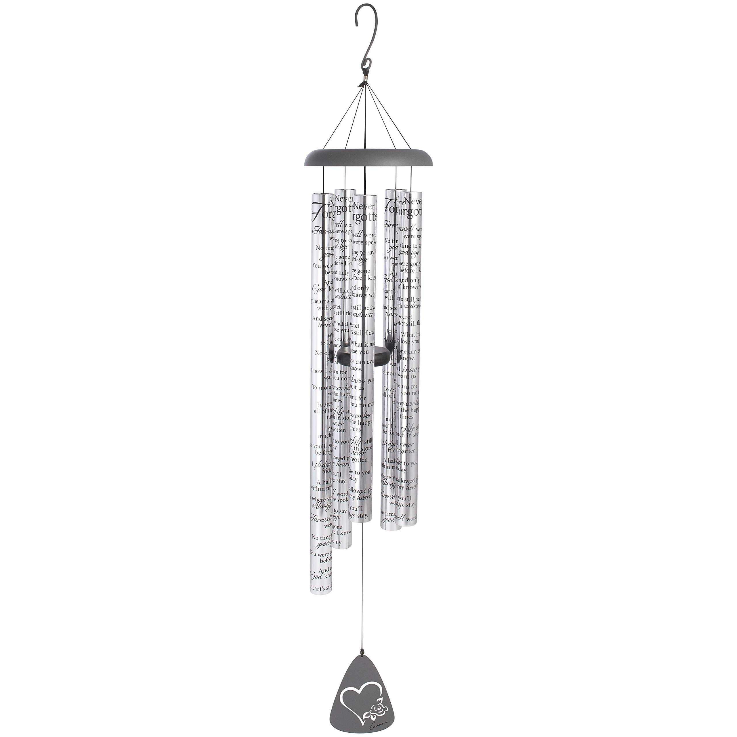 Carson Home Accents Sonnet Wind Chime, 55-Inch Length, Never Forgotten