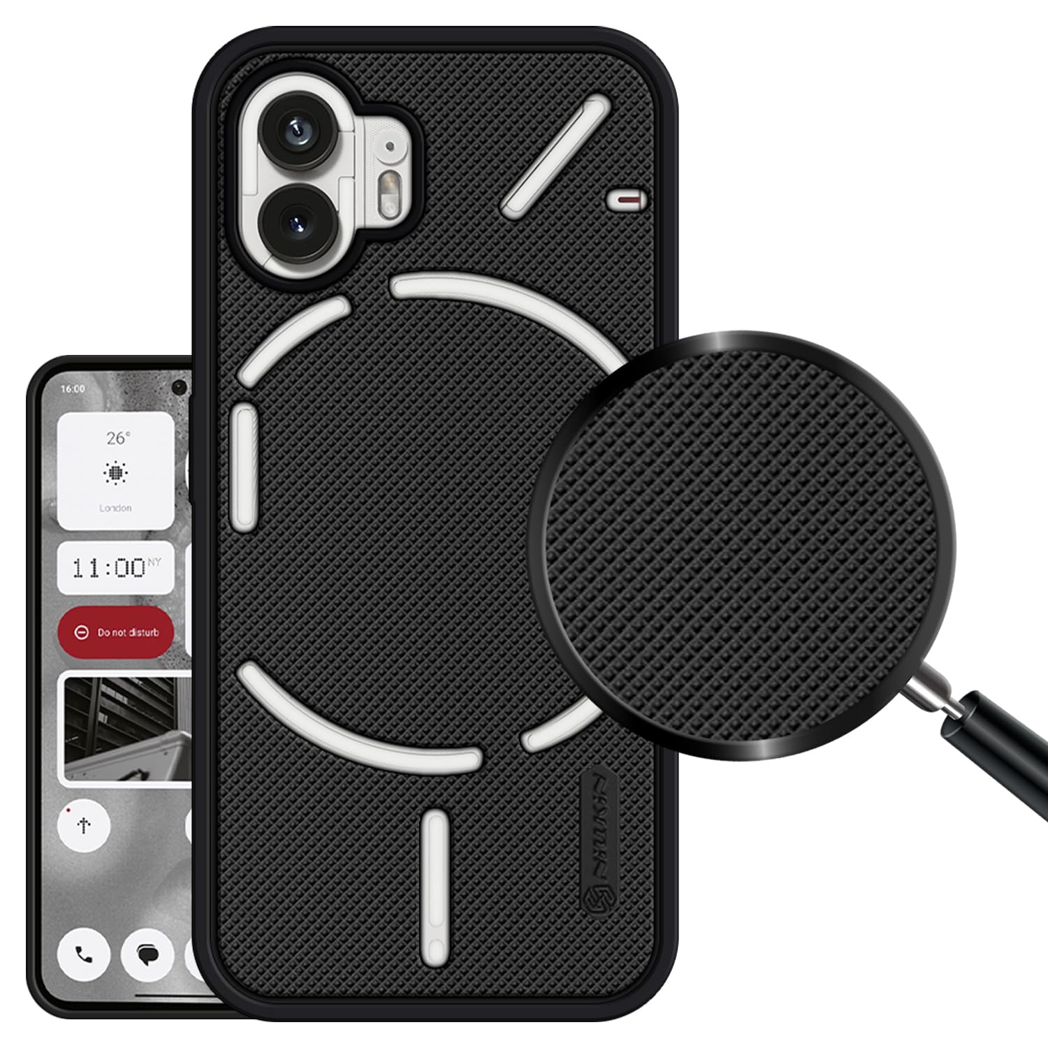 VIDO Super Frosted Raised Camera Protect Soft Back Case Cover for Nothing Phone 2