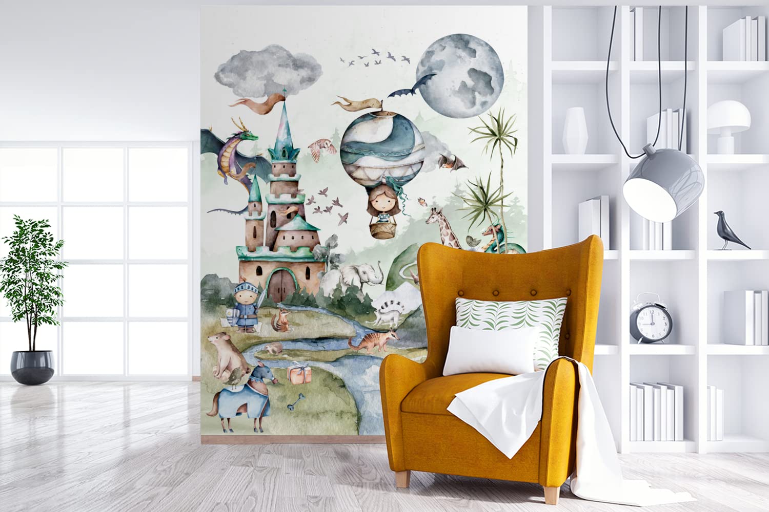 Tapete Fototapete Tapeten Wanddeko 195x260 cm Kinder - Luftballon - Märchen
