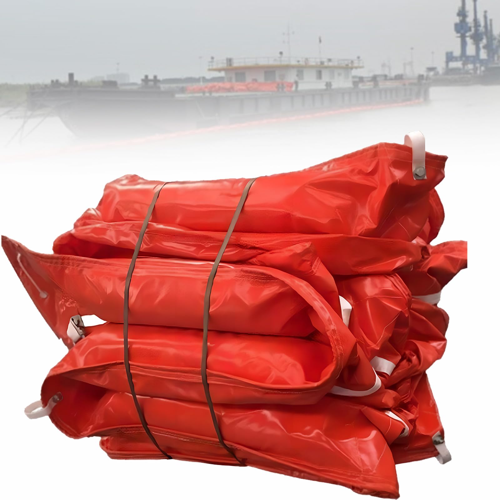 Contención industrial de derrames en agua con barrera flotante