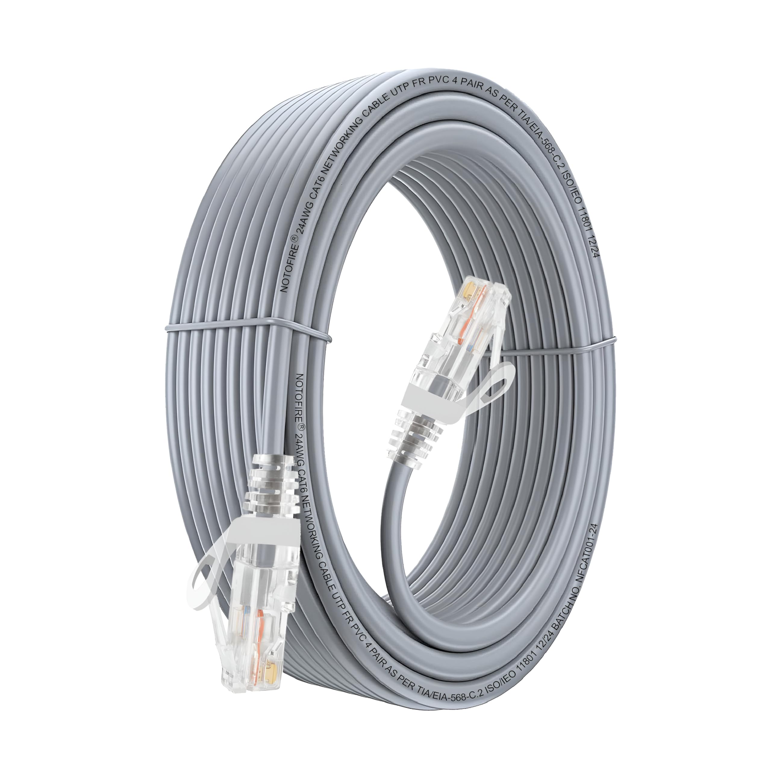 NOTOFIRE Cat6 Ethernet Cable, High Speed 550MHZ / 10 Gigabit Speed UTP LAN Cable, Network Cable Internet Cable RJ45 Cable LAN Wire, Patch Computer Cord Gigabit Category 6 Cable for Modem (7 Meter)