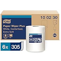 Vista 3 de Dispensador Tork Centerfeed Blanco - M2 + Recarga - Toallitas de papel Centerfeed blancas, 6 x 305 hojas