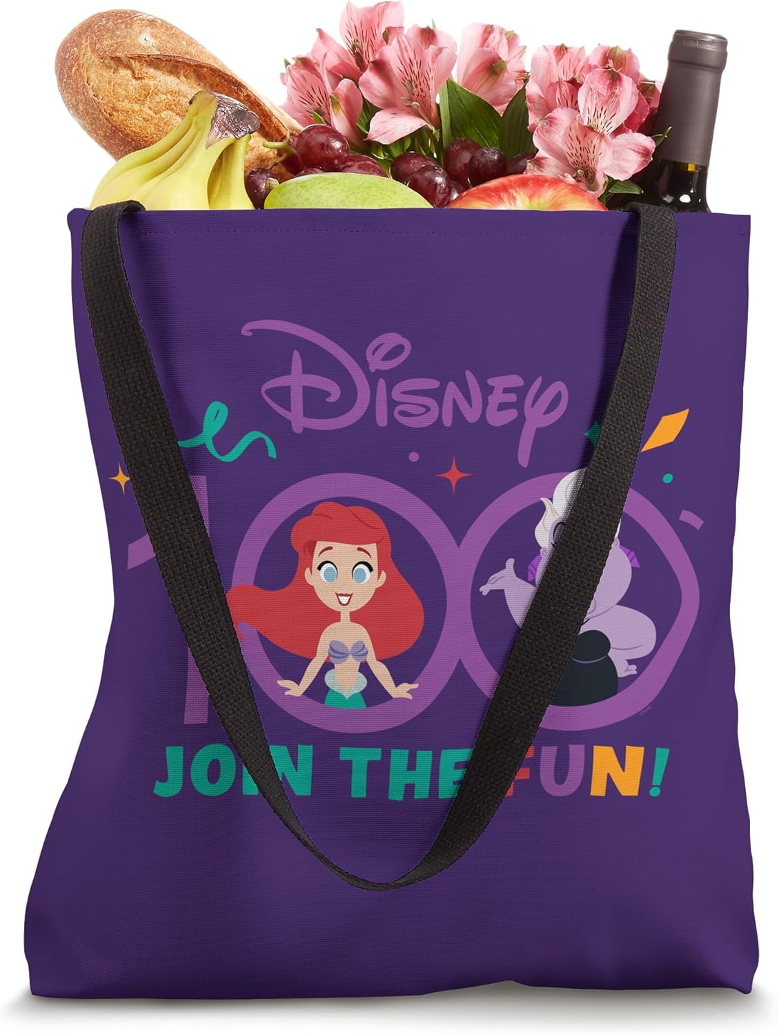 Disney 100 Anniversary The Little Mermaid Join the Fun D100 Tote Bag