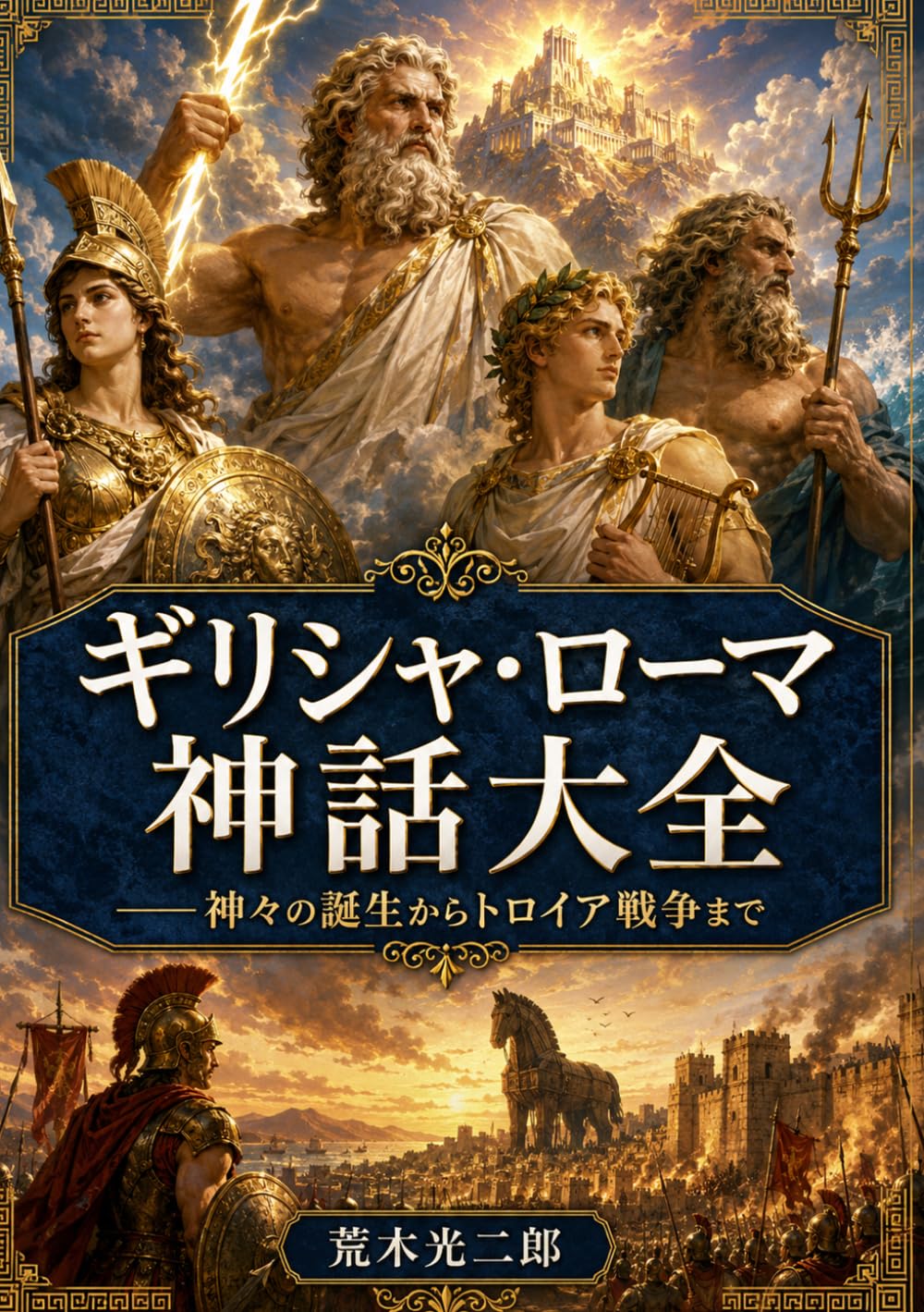 ギリシャ・ローマ神話大全（白黒版）: 神々の誕生からトロイヤ戦争まで