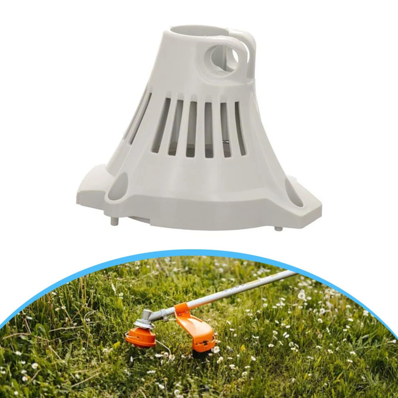 1 paquete de carcasa de ventilador para FC90 FC95 String Trimmer Part 4180 080 1809 Cubierta de refrigeración de motor de plástico accesorio de repuesto para mantenimiento de jardín y patio