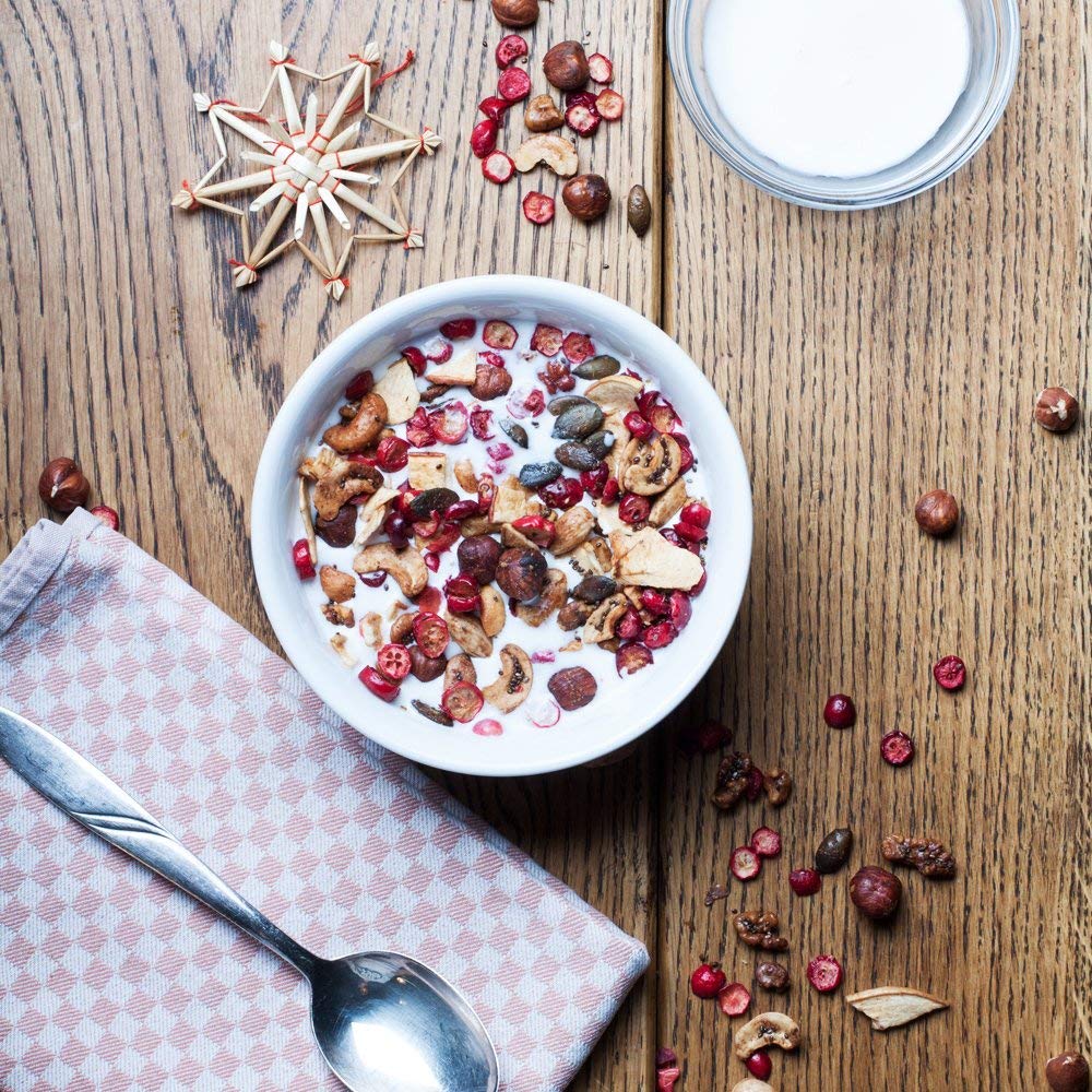 eat Performance® Muesli de manzana y canela (3 x 1000 g) – cereales Paleo con proteínas de ingredientes 100% orgánicos naturales I Sin gluten, sin cereales, vegano y sin azúcar añadido