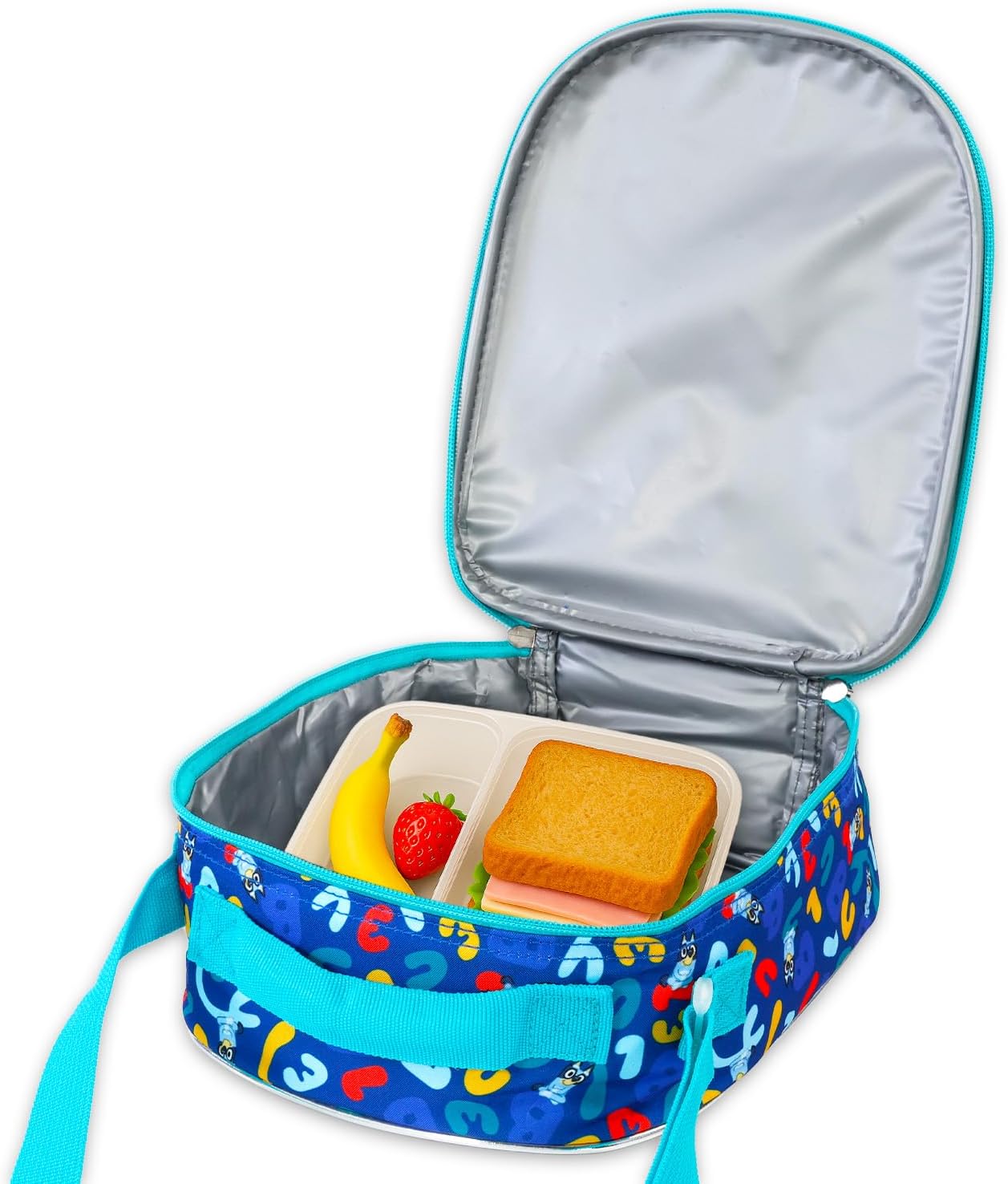 Bluey Mini Backpack with Lunch Box Set - Bundle with 12" Mini Backpack, Lunch Bag, Stickers, Water Bottle, More | Toddler Bluey School Bag and Lunchbox