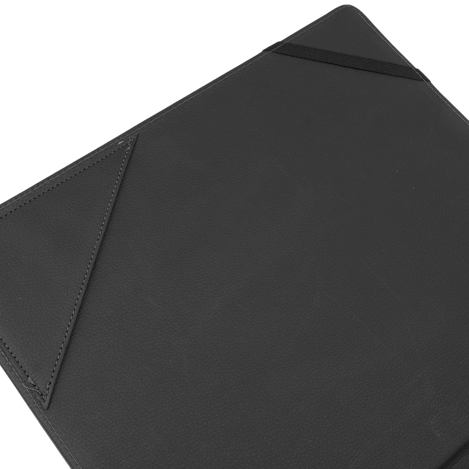 Fafeicy Teczka na Nuty, 3-pierścieniowy Segregator A4 ze Skóry PU z Numerami Stron dla Orkiestry i Chóru (BLACK)